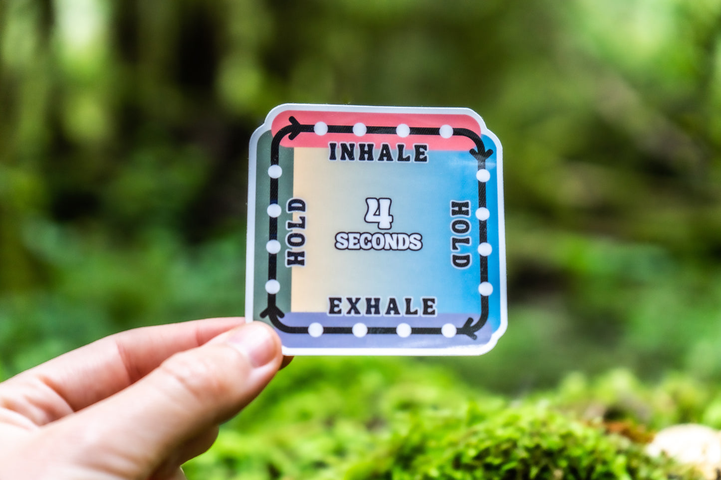 Box Breathing Square Sticker