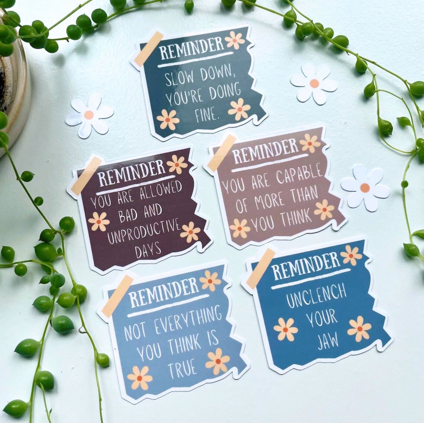 Mental Health Reminder Stickers