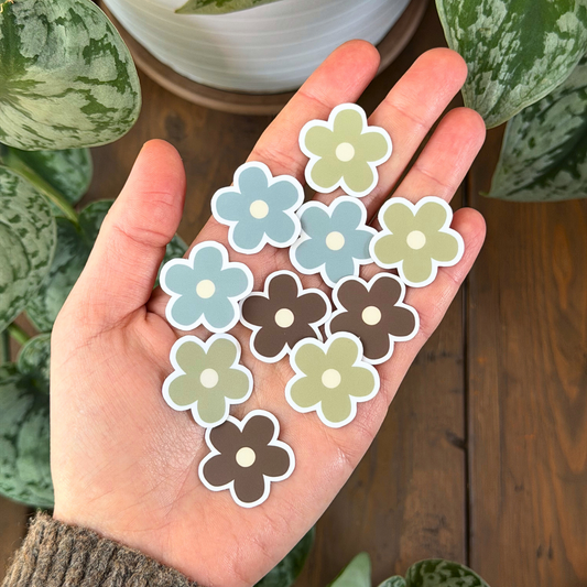 10 Mini Spring Flower Sticker Pack
