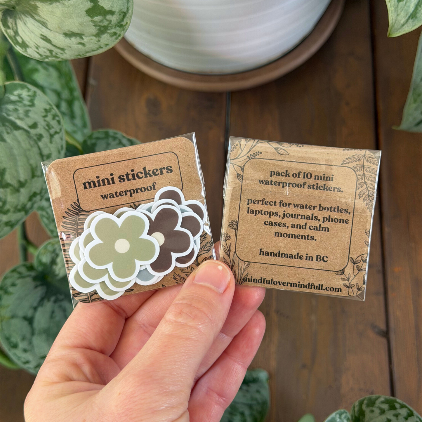 10 Mini Spring Flower Sticker Pack