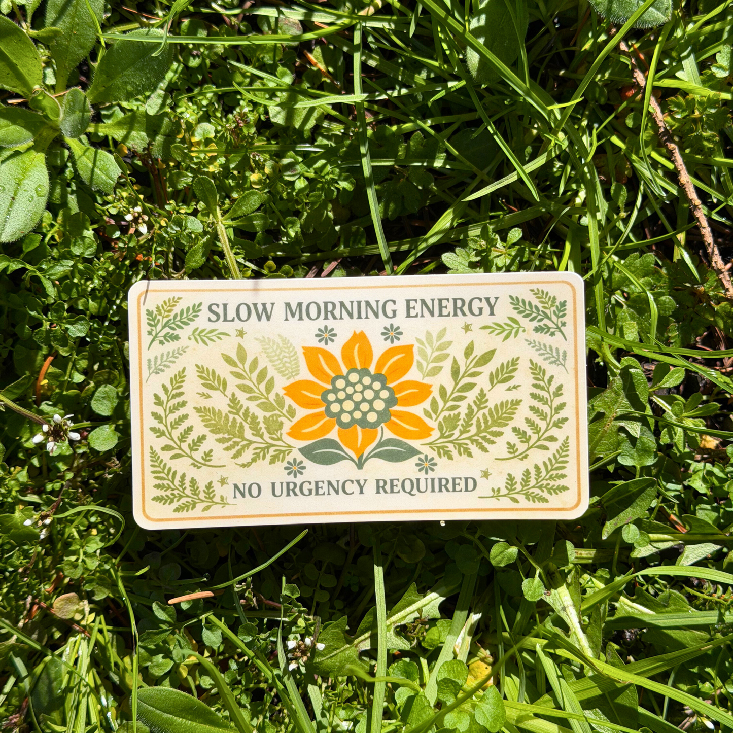 Slow Morning Energy Sticker