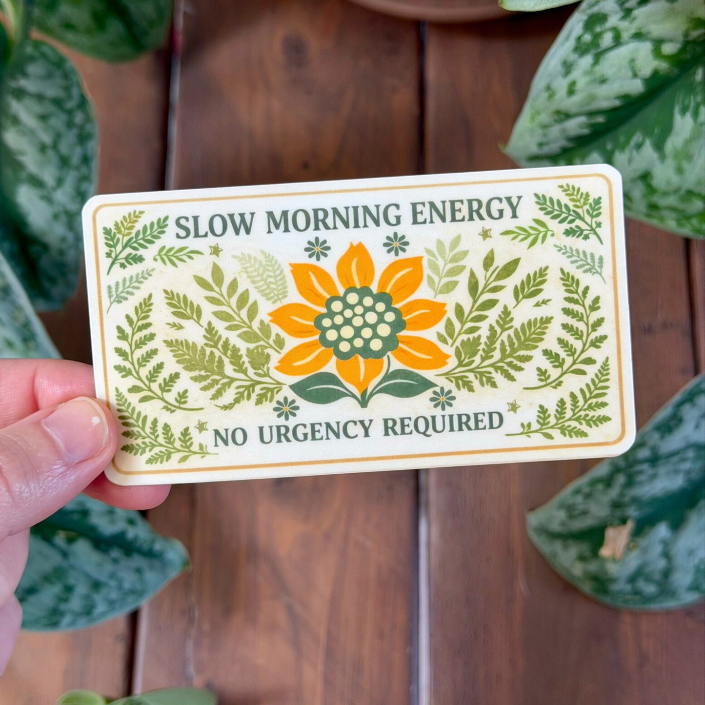 Slow Morning Energy Sticker