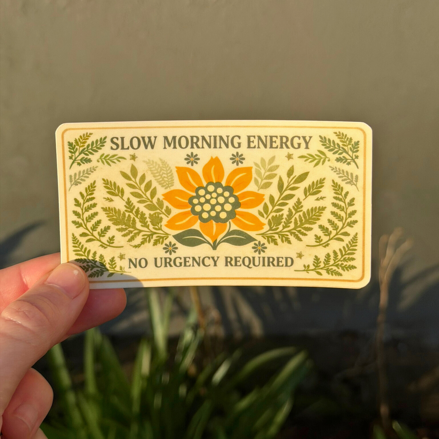 Slow Morning Energy Sticker