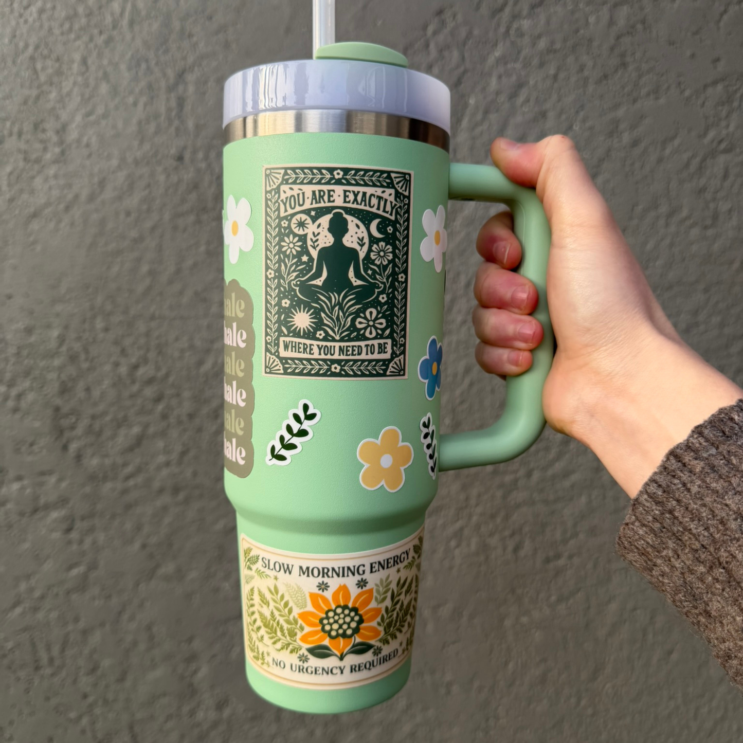 10 Mini Flower and Fern Sticker Pack