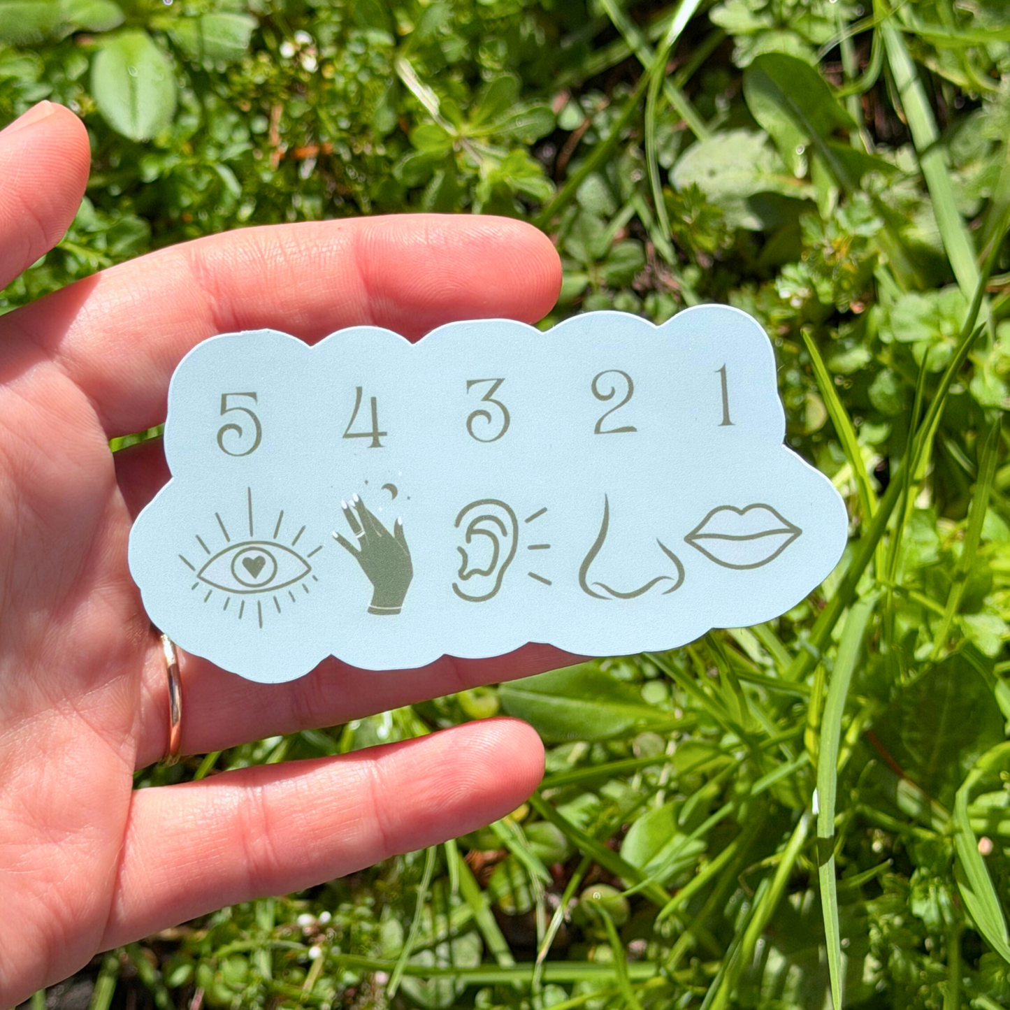 54321 Blue Therapy Sticker