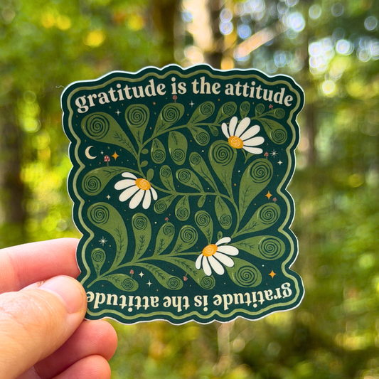 Gratitude is the Attitude Sticker
