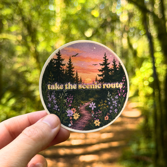 Take the Scenic Route Sticker