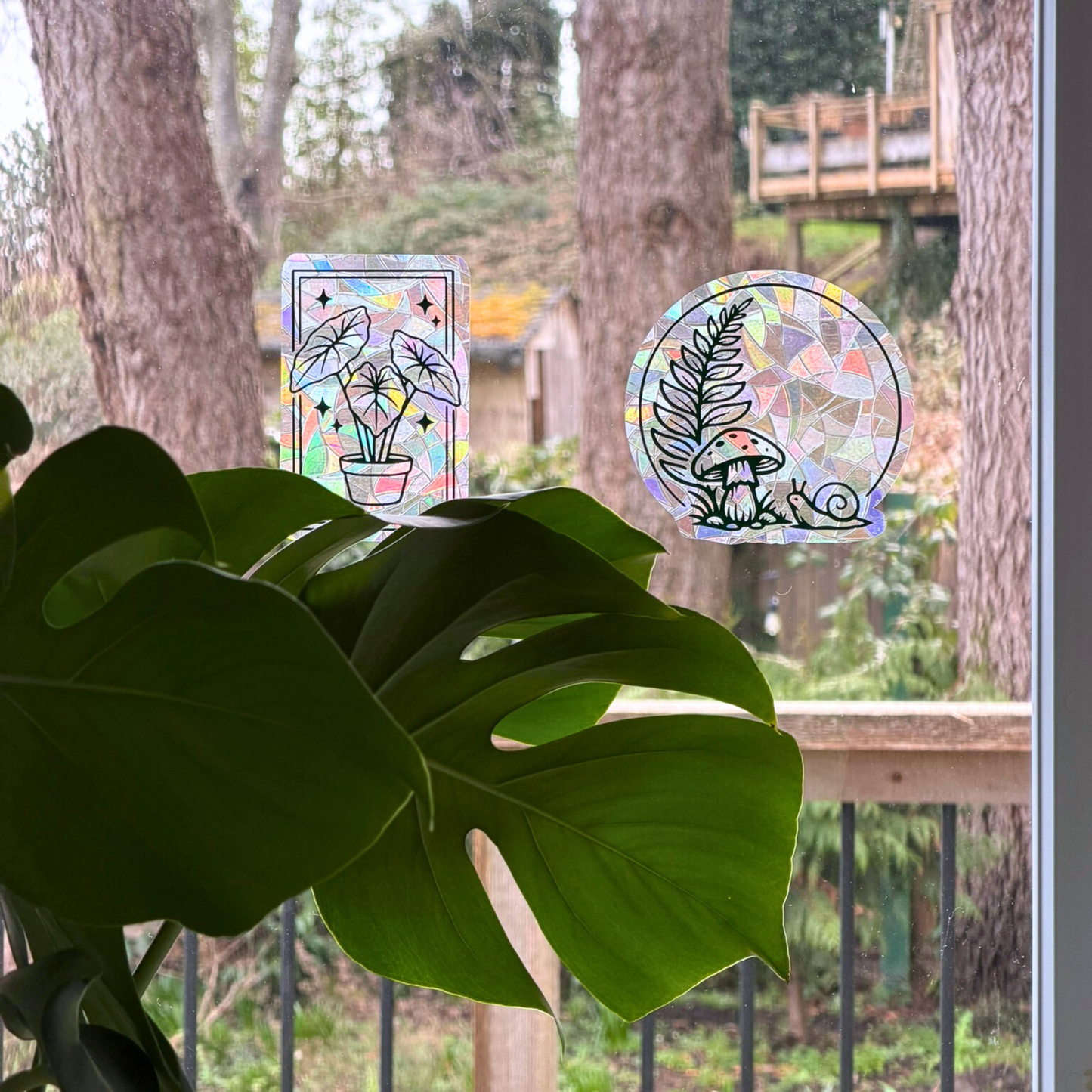 Alocasia Plant Suncatcher