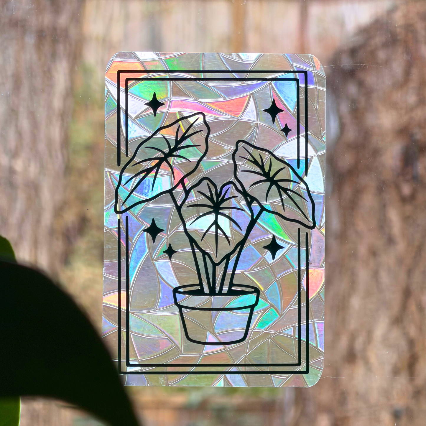 Alocasia Plant Suncatcher